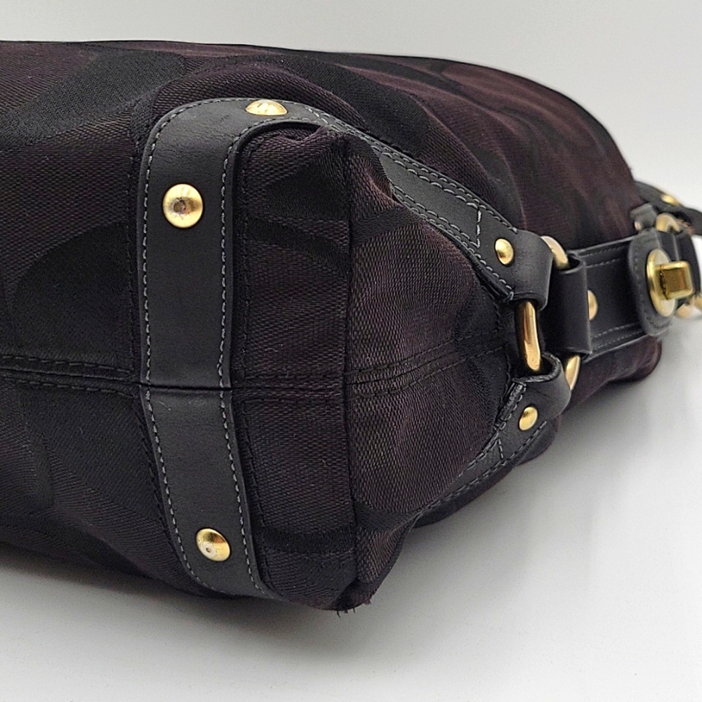 Coach Canvas Monogram Tote Bag - Picture 9 of 15